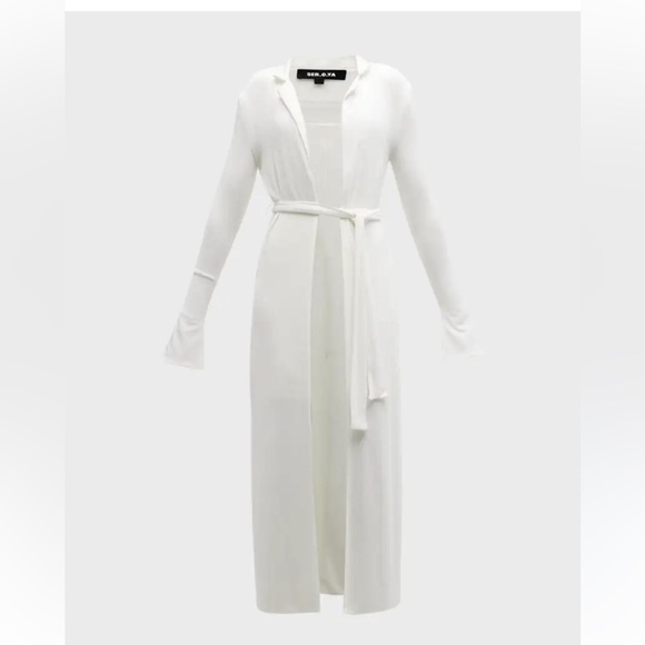 SER.O.YA Virginia Cardigan Women’s Size L White - Picture 3 of 12